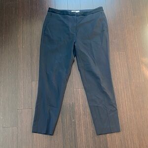 Sandro Midnight Blue Velvet-Trimmed Pants